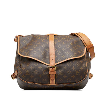 LOUIS VUITTON Monogram Saumur 35 Crossbody Bag