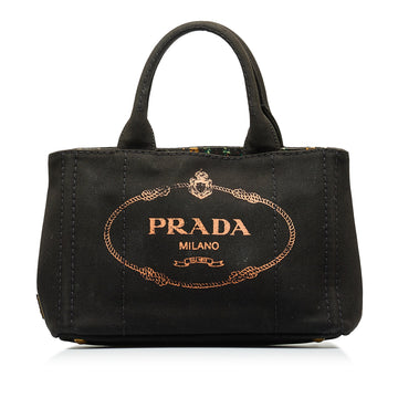 PRADA Canapa Logo Handbag