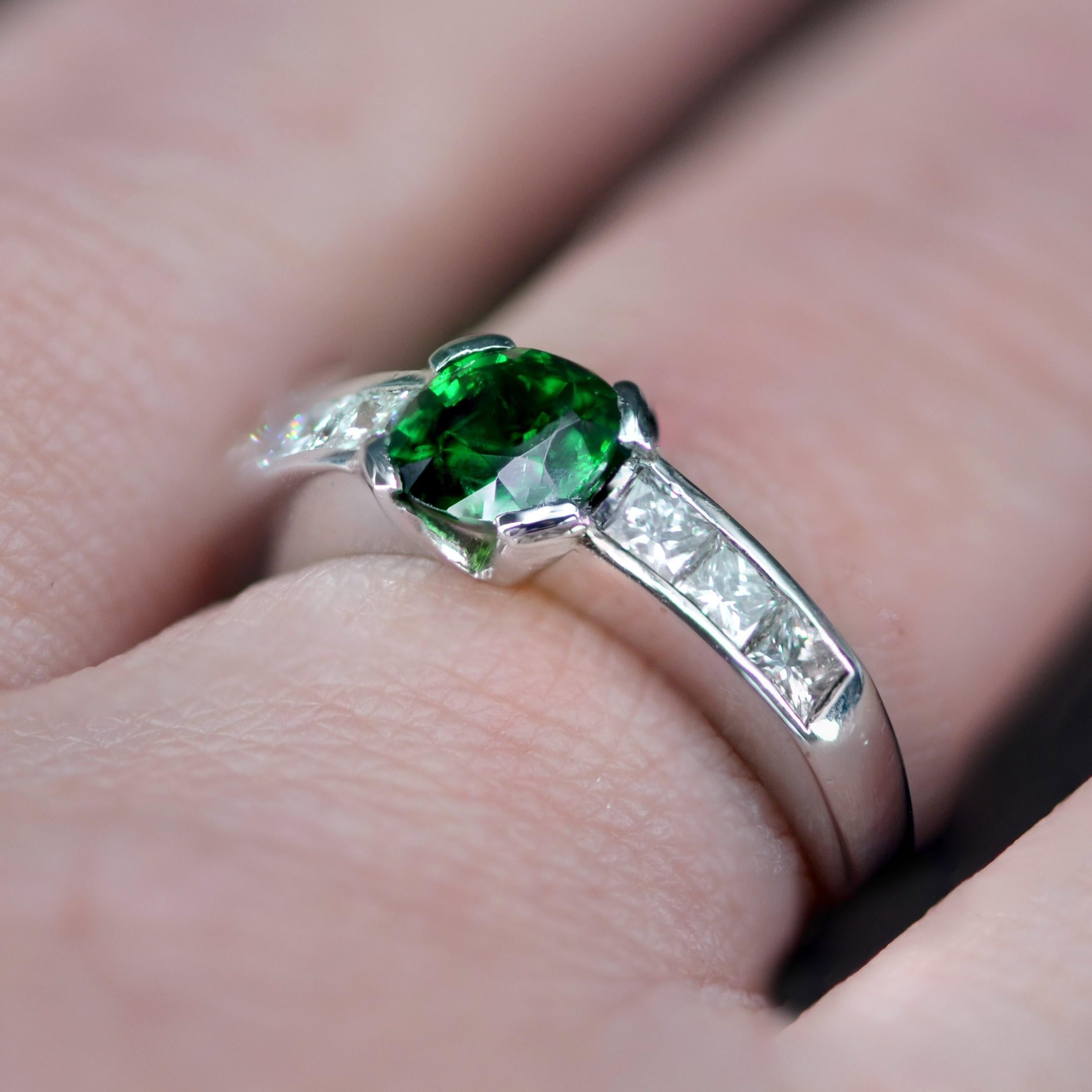 Tsavorite garnet hot sale ring tiffany