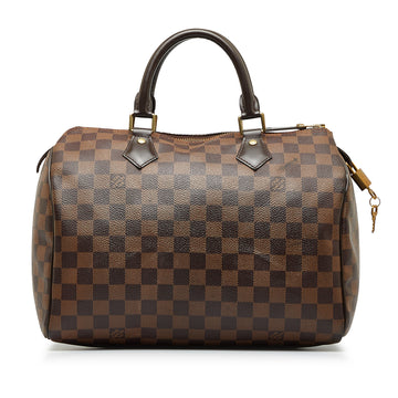 LOUIS VUITTON Damier Ebene Speedy 30 Boston Bag