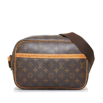 LOUIS VUITTON Monogram Reporter PM Crossbody Bag