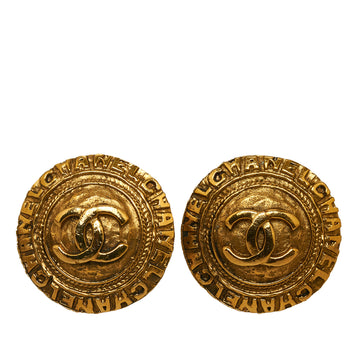 CHANEL CC Clip On Earrings Costume Earrings