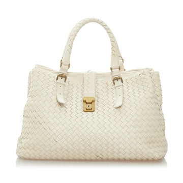 Bottega Veneta Intrecciato Roma Leather Handbag