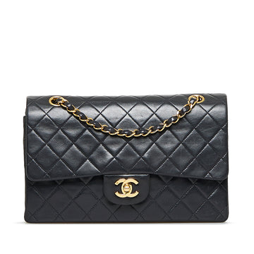 CHANEL Medium Classic Lambskin Double Flap Shoulder Bag