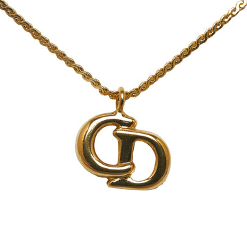 DIOR Logo Pendant Necklace Costume Necklace