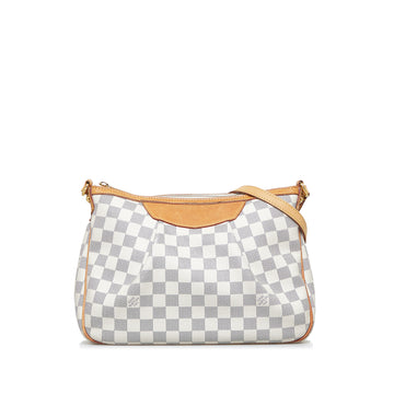 LOUIS VUITTON Damier Azur Siracusa PM Crossbody Bag