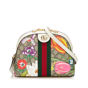 Gucci GG Supreme Flora Small Ophidia Dome Crossbody Bag