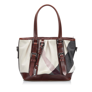 Burberry Mega Check Lowry Satchel