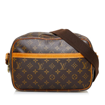 LOUIS VUITTON Monogram Reporter PM Crossbody Bag