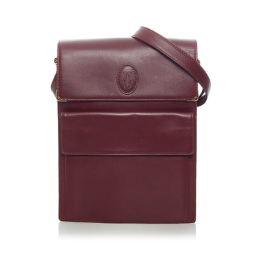 Must de Cartier Leather Crossbody Bag