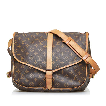 LOUIS VUITTON Monogram Saumur 35 Crossbody Bag