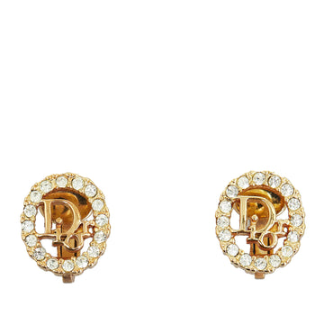 DIOR Rhinestone Clip-On Earrings Costume Earrings