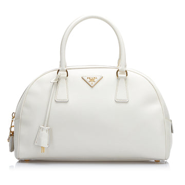 Prada Saffiano Lux Bowler Handbag