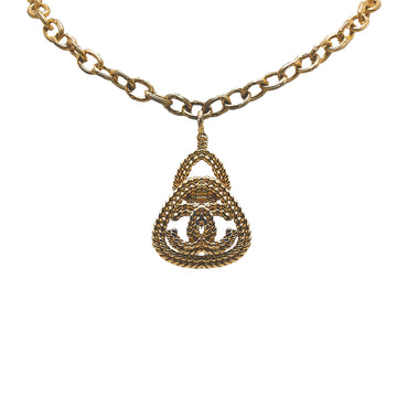 CHANEL CC Mark Rope Triangle Necklace Costume Necklace