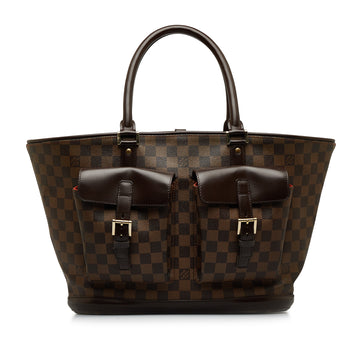 LOUIS VUITTON Damier Ebene Manosque GM Tote Bag