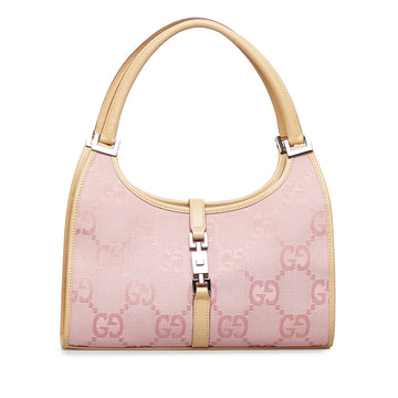 GUCCI GG Canvas Jackie Bardot Handbag