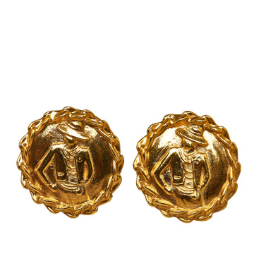 CHANEL Mademoiselle Clip on Earrings Costume Earrings