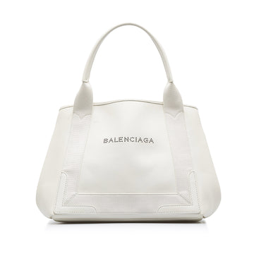 BALENCIAGA Navy Cabas S Tote Tote Bag