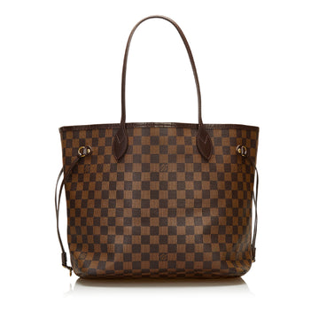 Louis Vuitton Damier Ebene Neverfull MM Tote Bag