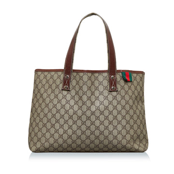 GUCCI GG Supreme Web Loop Tote Tote Bag