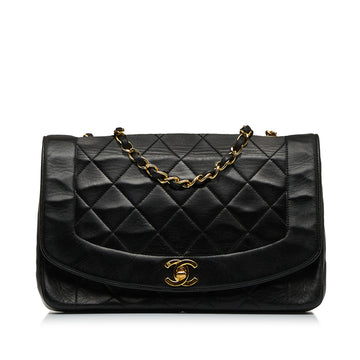 CHANEL Medium Lambskin Diana Flap Crossbody Bag