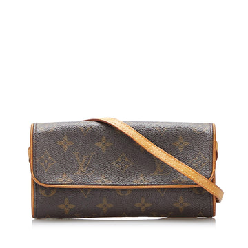 Louis Vuitton Monogram Pochette Twin PM Crossbody Bag