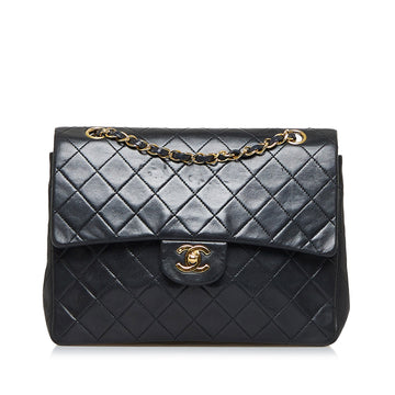 CHANEL Medium Classic Lambskin Double Flap Shoulder Bag