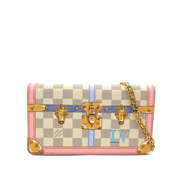 LOUIS VUITTON Damier Azur Summer Trunks Pochette Weekend Crossbody Bag