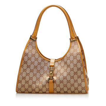 Gucci GG Canvas Jackie Bardot Shoulder Bag