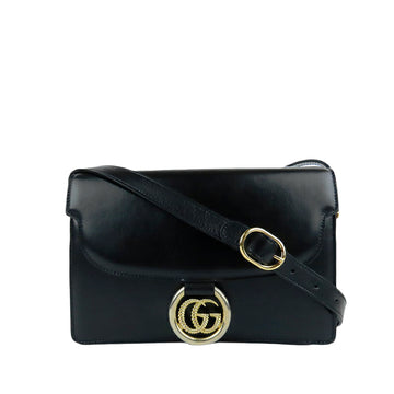 Gucci GG Ring Leather Crossbody Bag