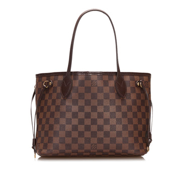 Louis Vuitton Damier Ebene Neverfull PM Tote Bag