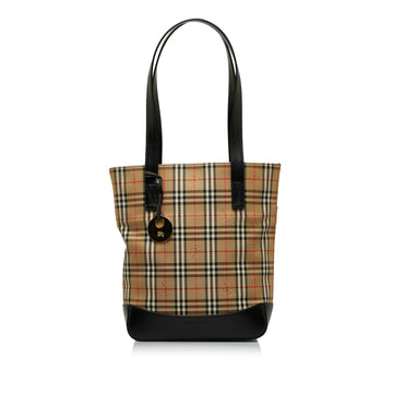 BURBERRY Haymarket Check Tote Tote Bag