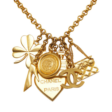 CHANEL Lucky Charm Necklace Costume Necklace