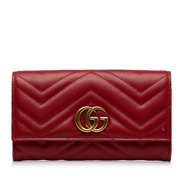 GUCCI GG Marmont Matelasse Long Wallet Long Wallets