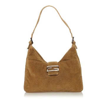 Fendi Corduroy Shoulder Bag