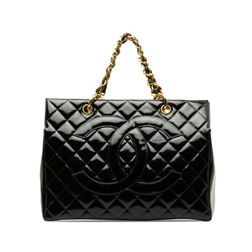 CHANEL Patent Grand Shopping Tote Tote Bag