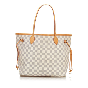 Louis Vuitton Damier Azur Neverfull MM Tote Bag