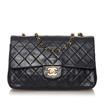 CHANEL Medium Classic Lambskin Double Flap Shoulder Bag