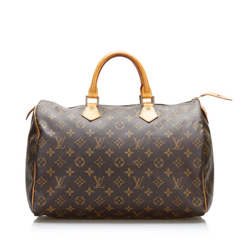 Louis Vuitton Monogram Speedy 35 Boston Bag