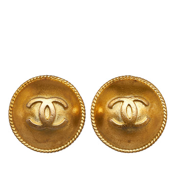 CHANEL CC Clip On Earrings Costume Earrings