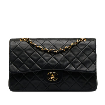 CHANEL Medium Classic Lambskin Double Flap Shoulder Bag