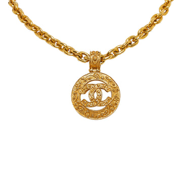 CHANEL CC Pendant Necklace Costume Necklace