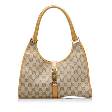 Gucci GG Canvas Jackie Bardot Shoulder Bag