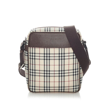 Burberry House Check Canvas Crossbody Bag