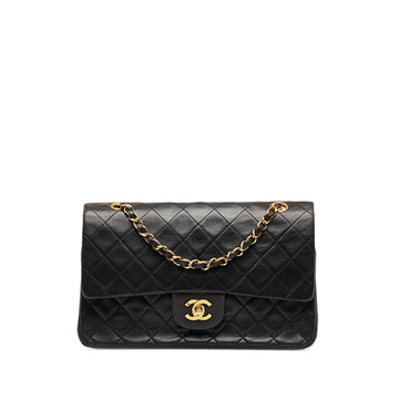 CHANEL Medium Classic Lambskin Double Flap Shoulder Bag