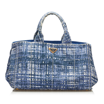 Prada Printed Canapa Handbag