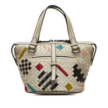 BOTTEGA VENETA Intrecciato Nappa Abstract Tambura Handbag