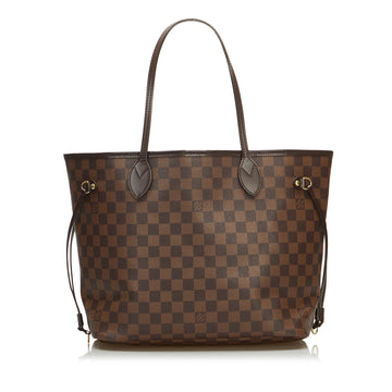 Louis Vuitton Damier Ebene Neverfull MM Tote Bag