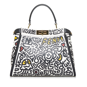 FENDI x Mr Doodle Iconic Peekaboo Satchel