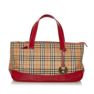 Burberry Haymarket Check Canvas Handbag